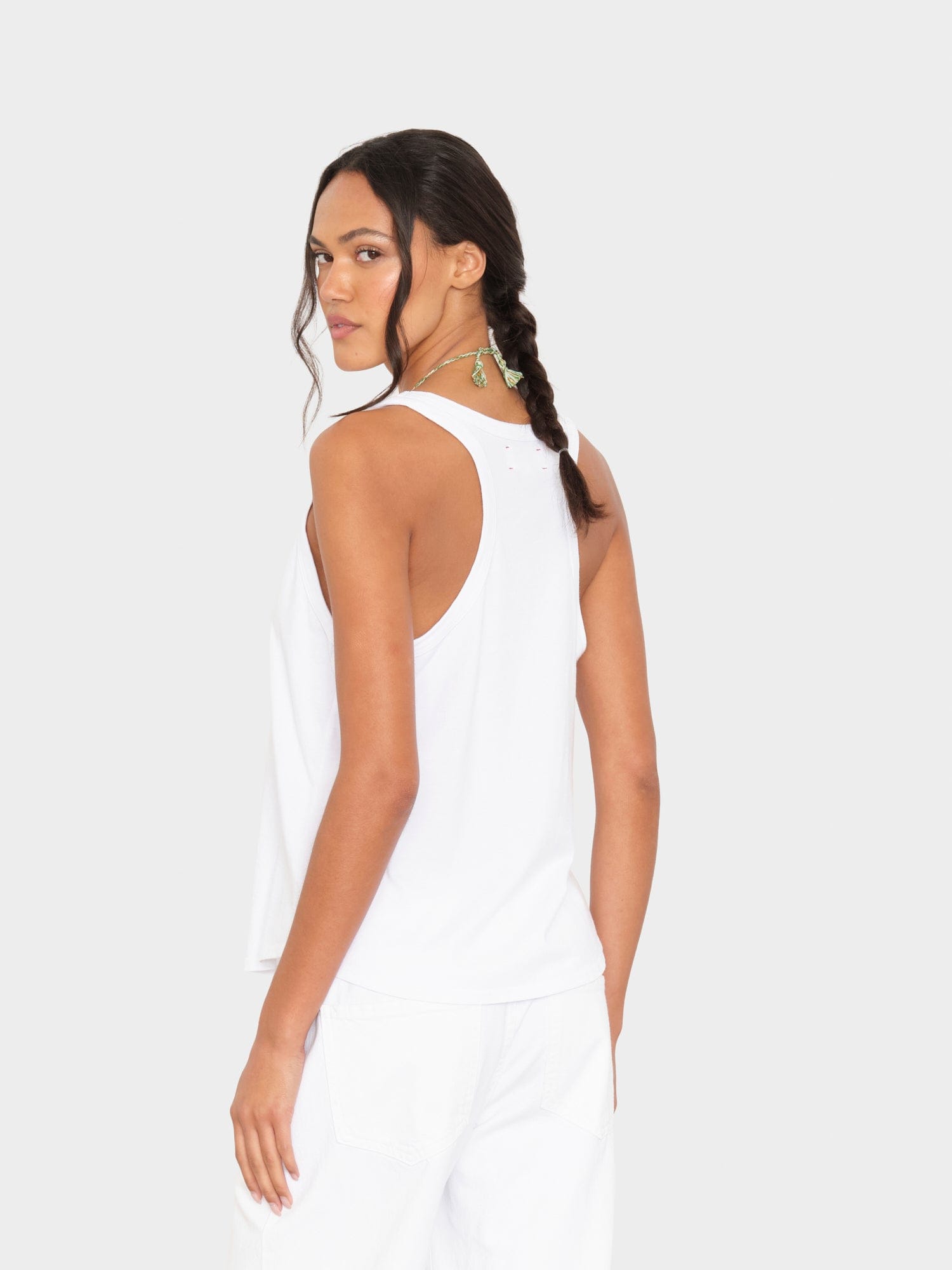 White Jett Tank Top