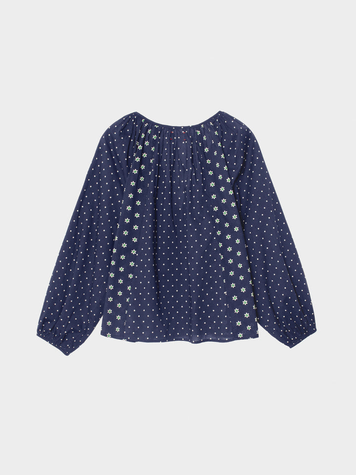 X2601 Top Navy Daisy Willa Top Navy Daisy Willa Top