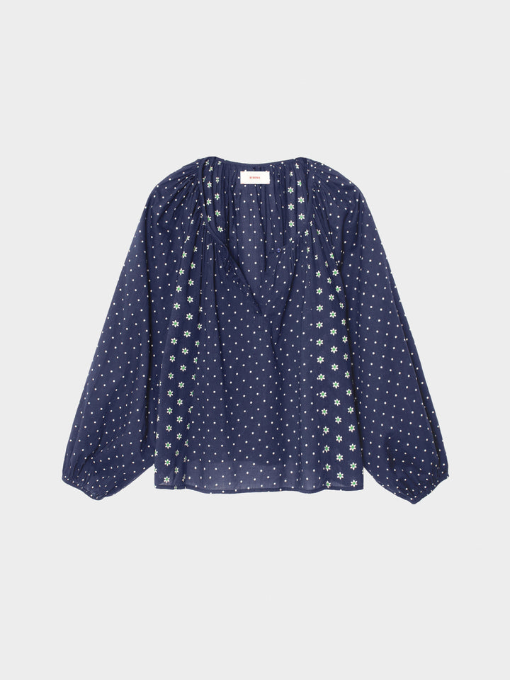 X2601 Top Navy Daisy Willa Top Navy Daisy Willa Top
