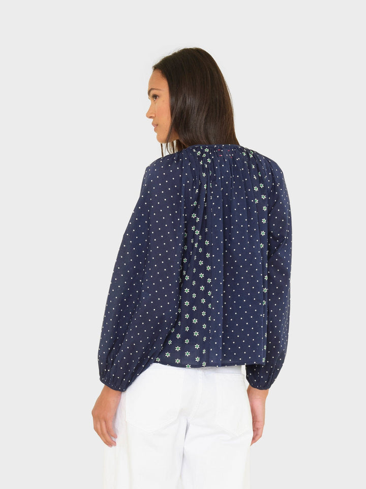 X2601 Top Navy Daisy Willa Top Navy Daisy Willa Top
