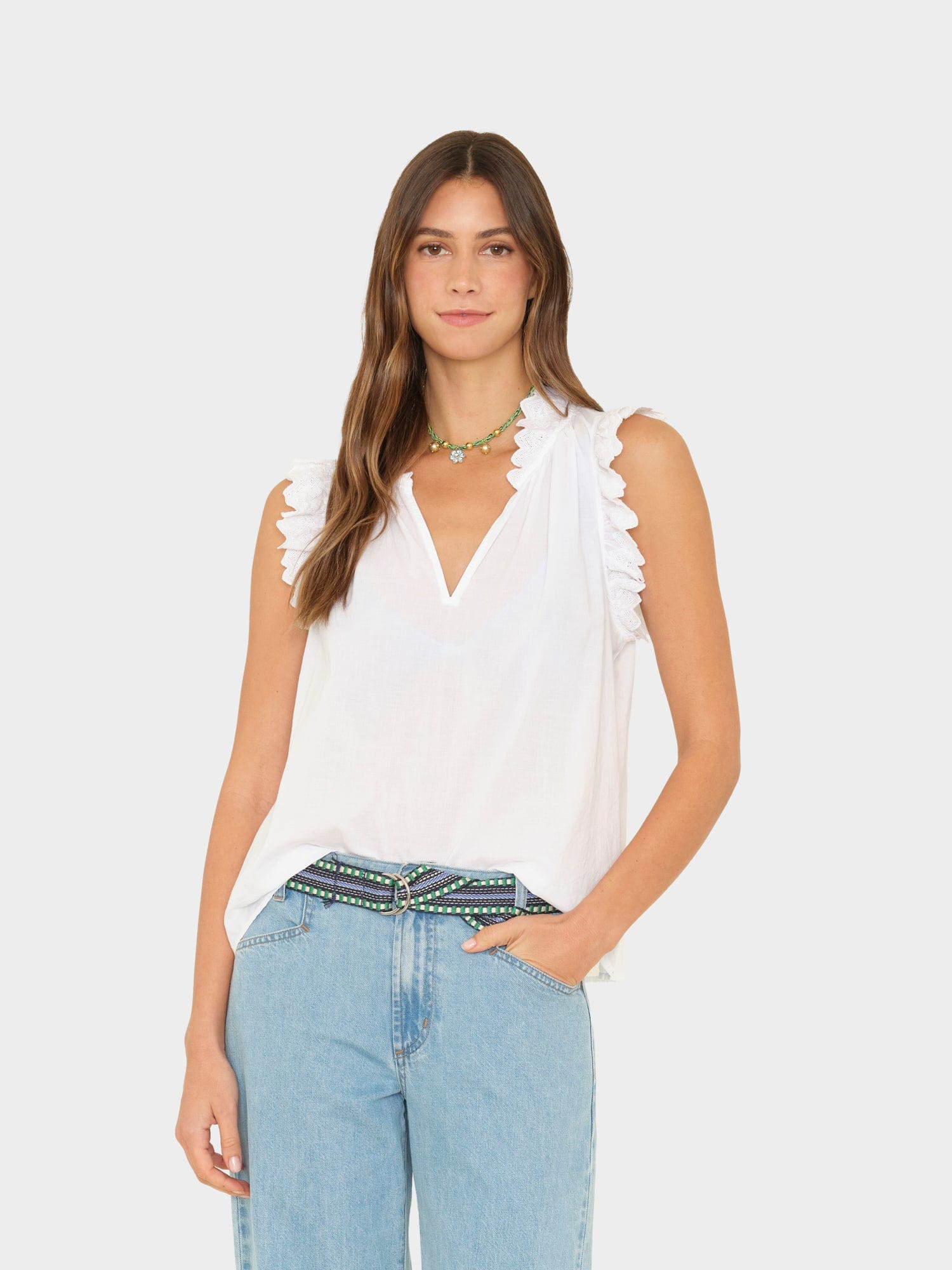 White Bexie Top