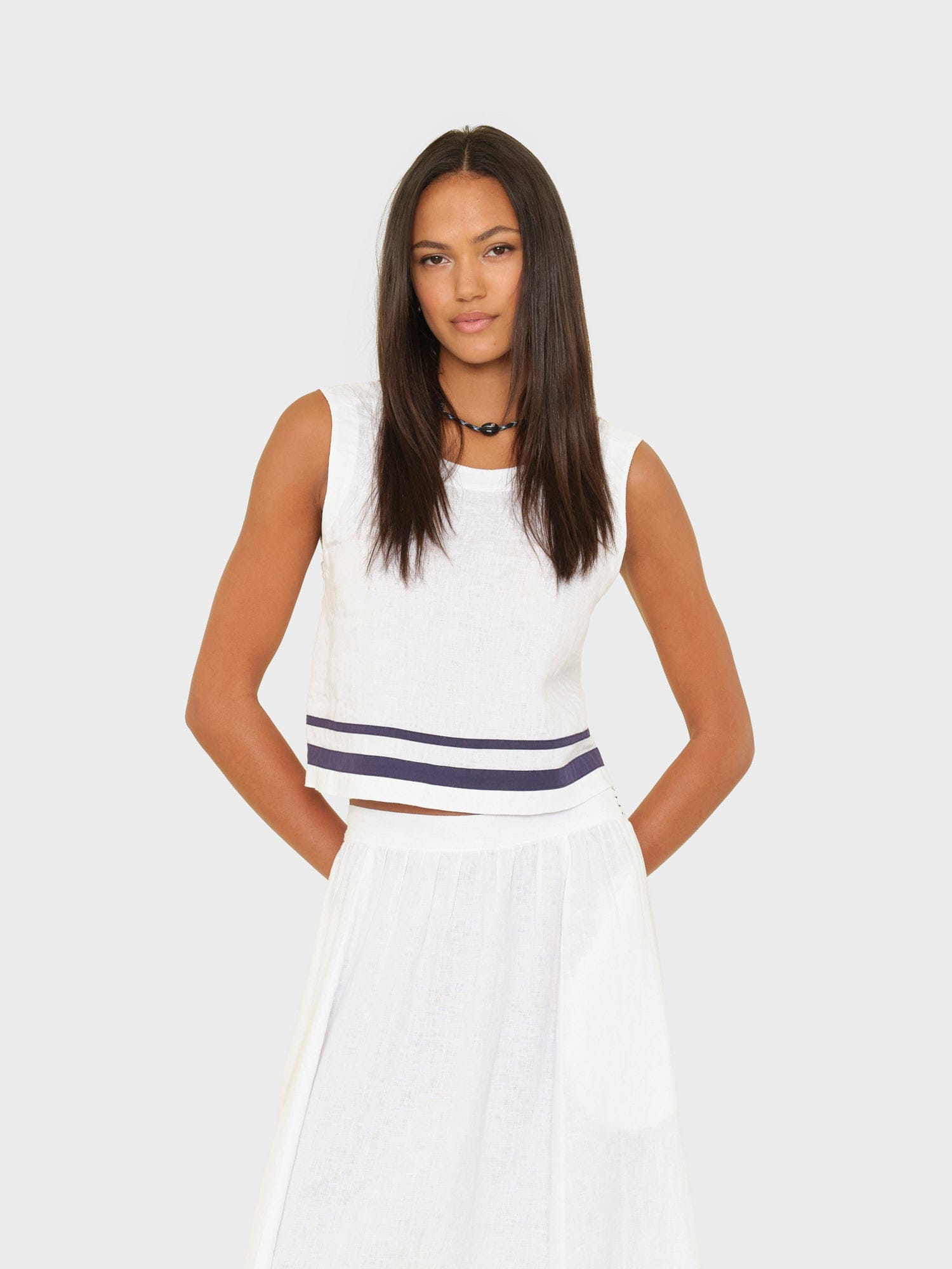 White Leni Top