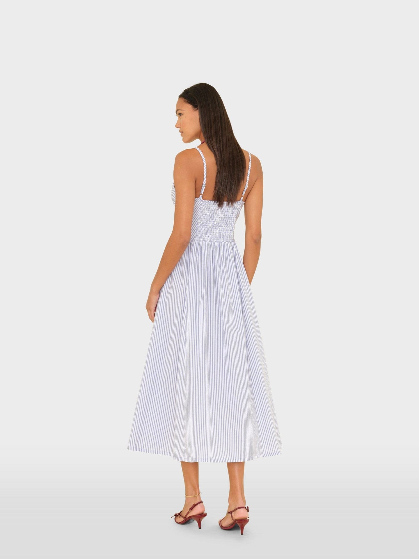Xirena - Bardot Dress in Blue Aggie Blue Aggie / M Xirena - Bardot Dress in Blue Aggie Blue Aggie / M