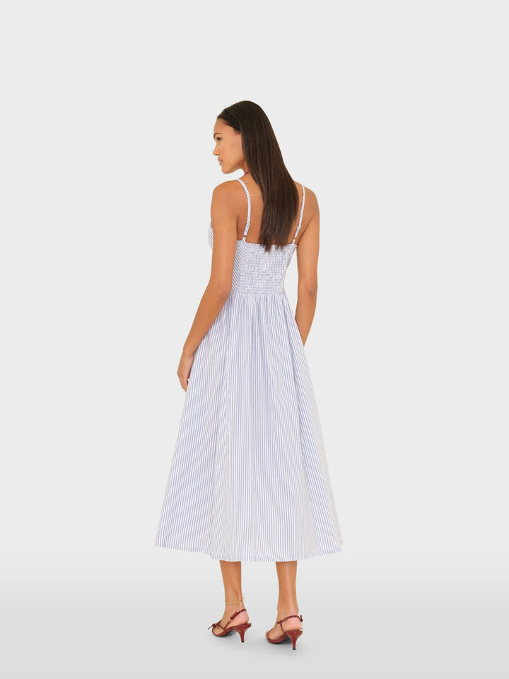 X2602 Dress Blue Aggie Bardot Dress Blue Aggie Bardot Dress