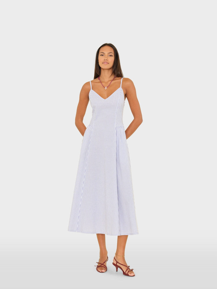 X2602 Dress Blue Aggie Bardot Dress Blue Aggie Bardot Dress