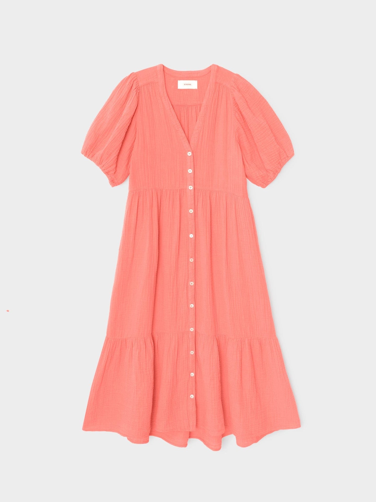xirena red dress XRENA | The frill of it all. Meet Cassidy in Red Sky, new for Summer 26. # Xirena #XirenaSummer26