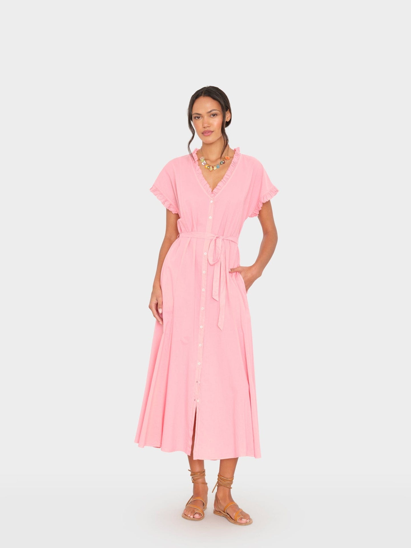 Hot Coral Dixie Dress Large / Hot Coral Hot Coral Dixie Dress Large / Hot Coral