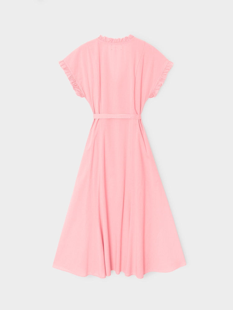 coral midi dress Hot Coral Dixie Dress Large / Hot Coral