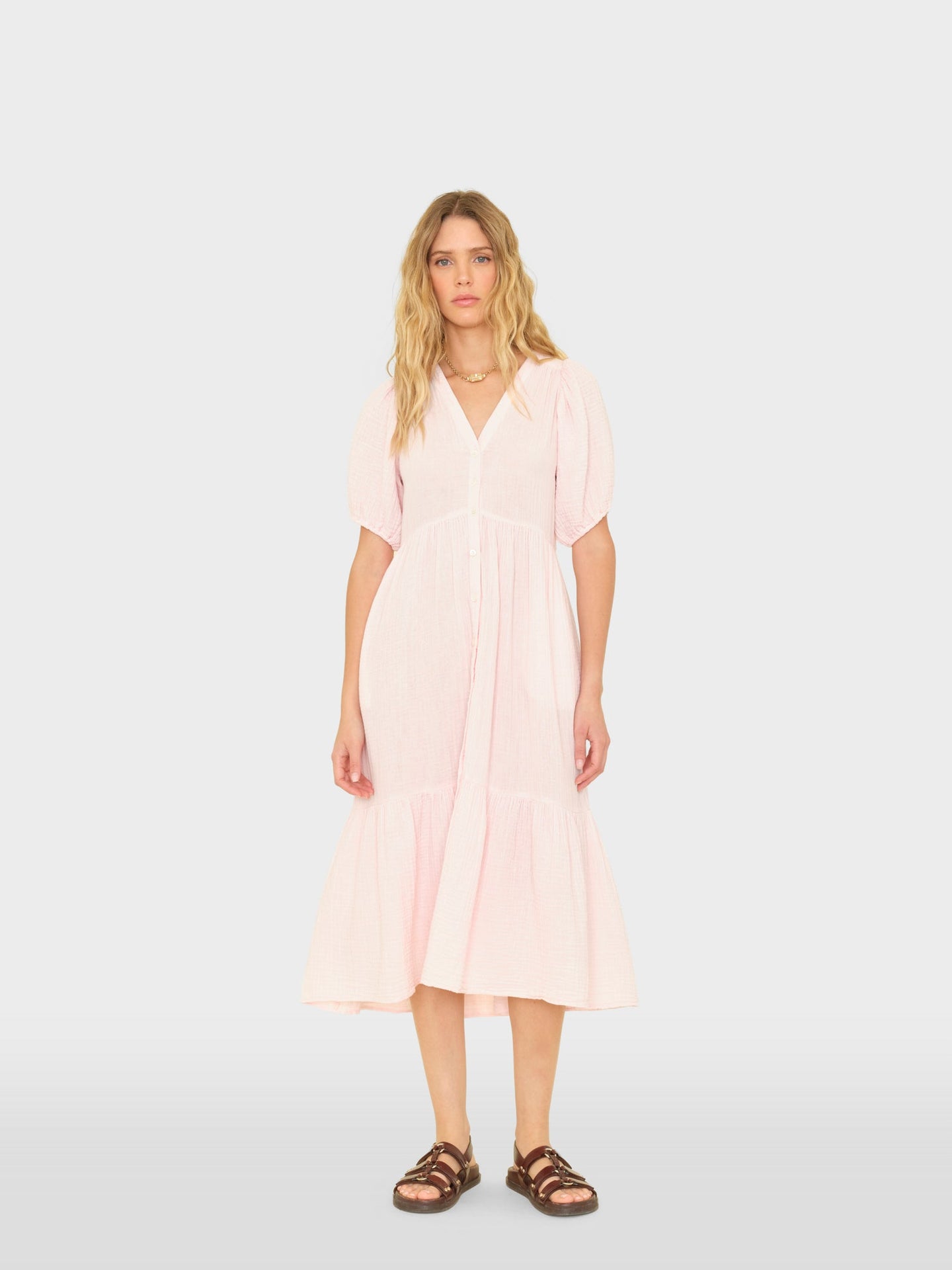 xirena pink dress Pink Sunrise Desa Dress Small / Pink Sunrise