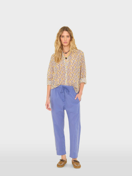 Star Blue White Draper Pant