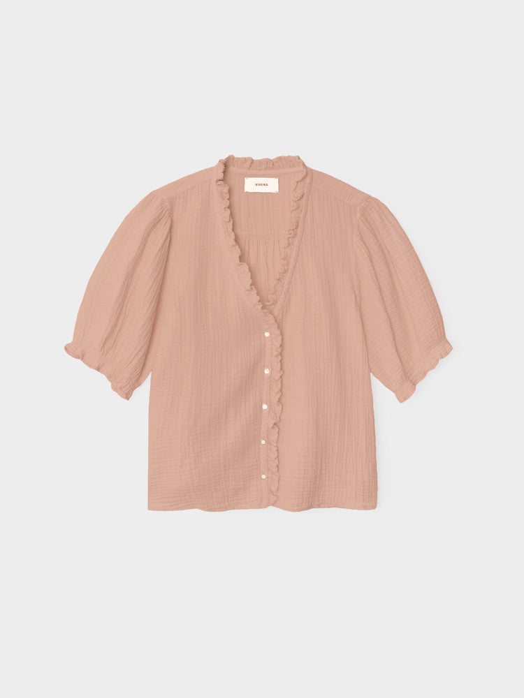 X2602 Shirt Ash Brown Jenna Gauze Shirt Ash Brown Jenna Gauze Shirt