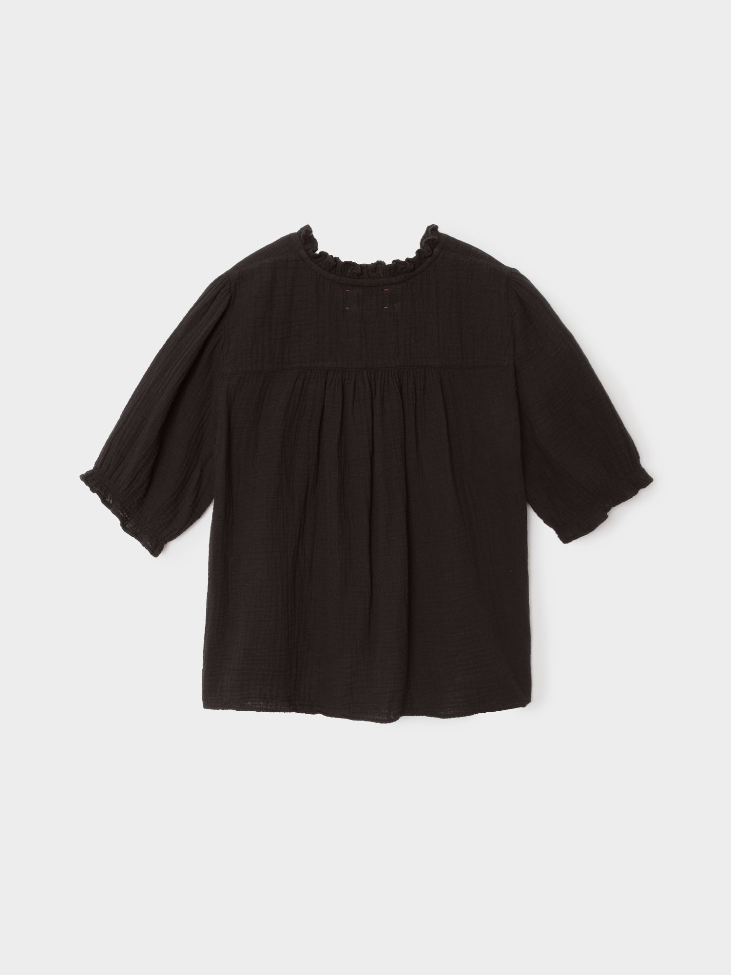 Black Jenna Gauze Shirt
