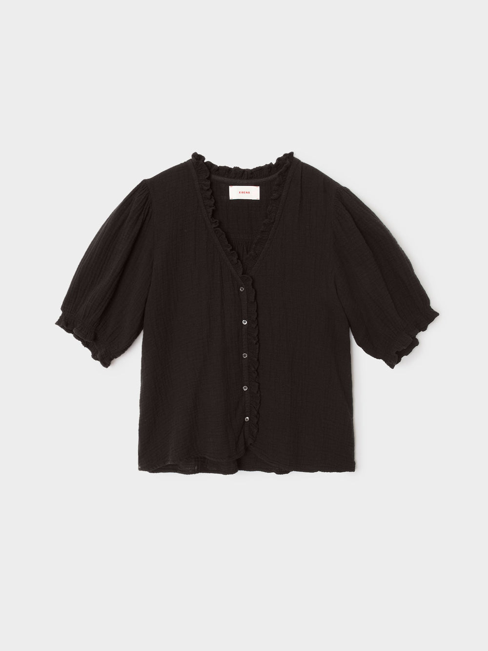 X2602 Shirt Black Jenna Gauze Shirt Black Jenna Gauze Shirt