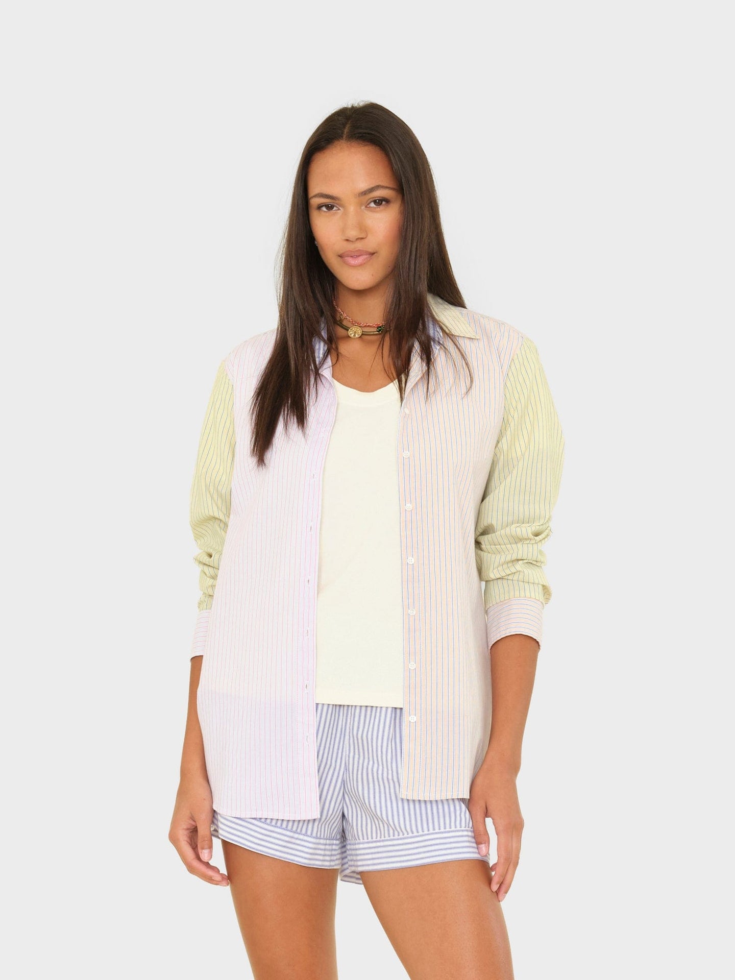 X2602 Shirt Mixed Stripe Beau Shirt Mixed Stripe Beau Shirt