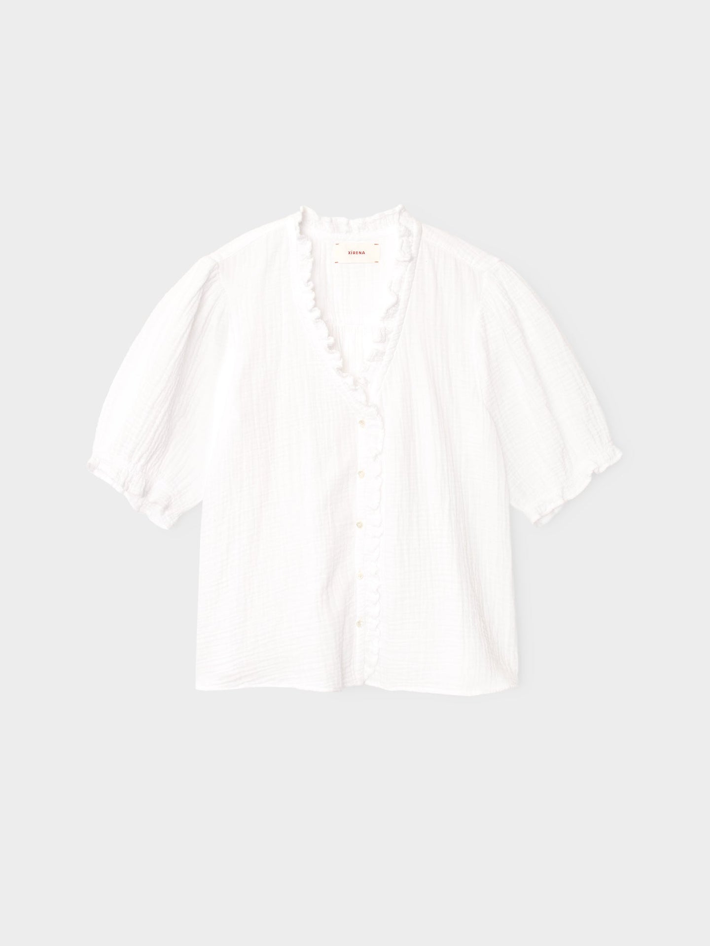X2602 Shirt White Jenna Gauze Shirt White Jenna Gauze Shirt