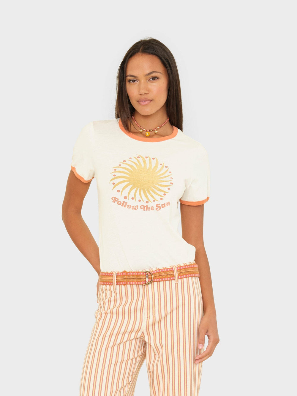 X2602 Tee Yellow Sunrise Frankie Tee Yellow Sunrise Frankie Tee