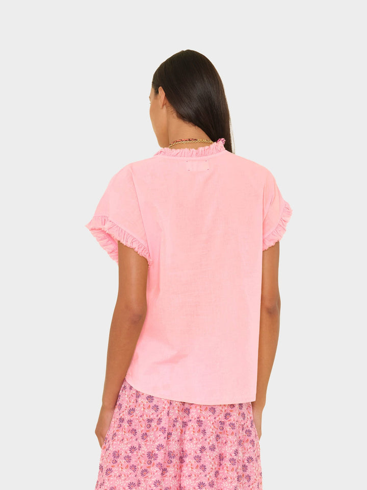 X2602 Top Hot Coral Darcy Top Hot Coral Darcy Top