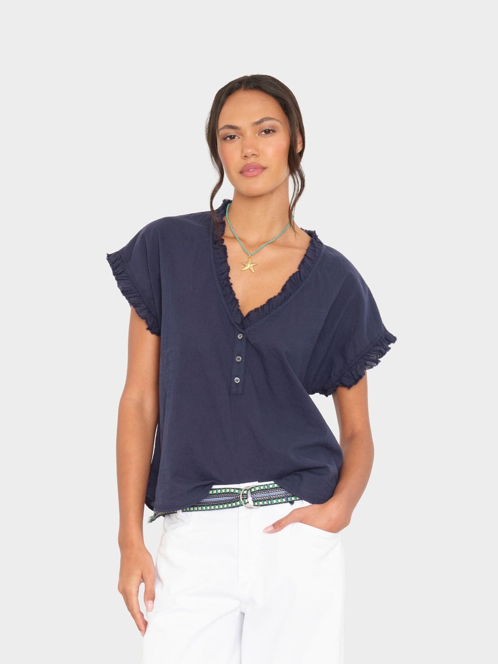X2602 Top Navy Darcy Top Navy Darcy Top