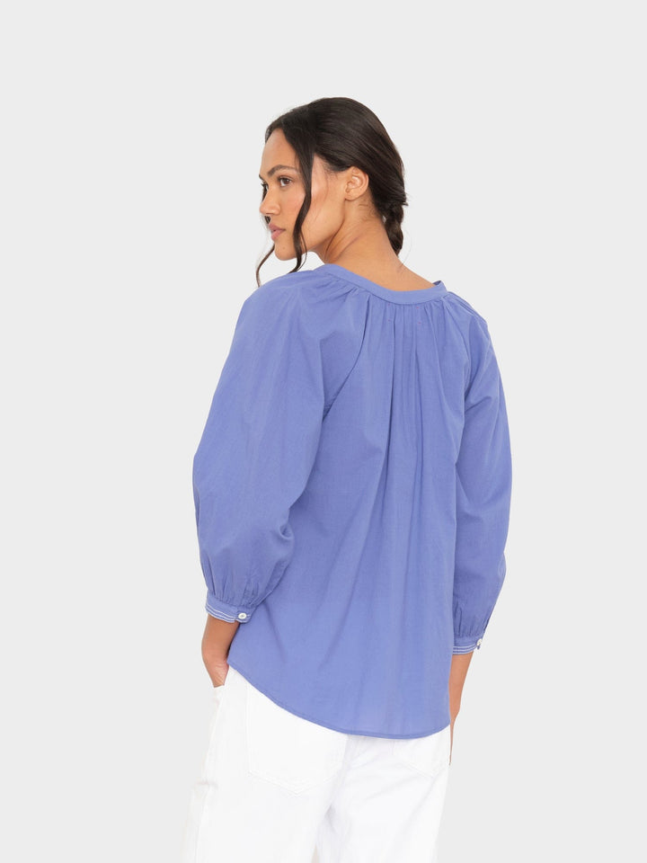 X2602 Top Star Blue White Hannah Top Star Blue White Hannah Top