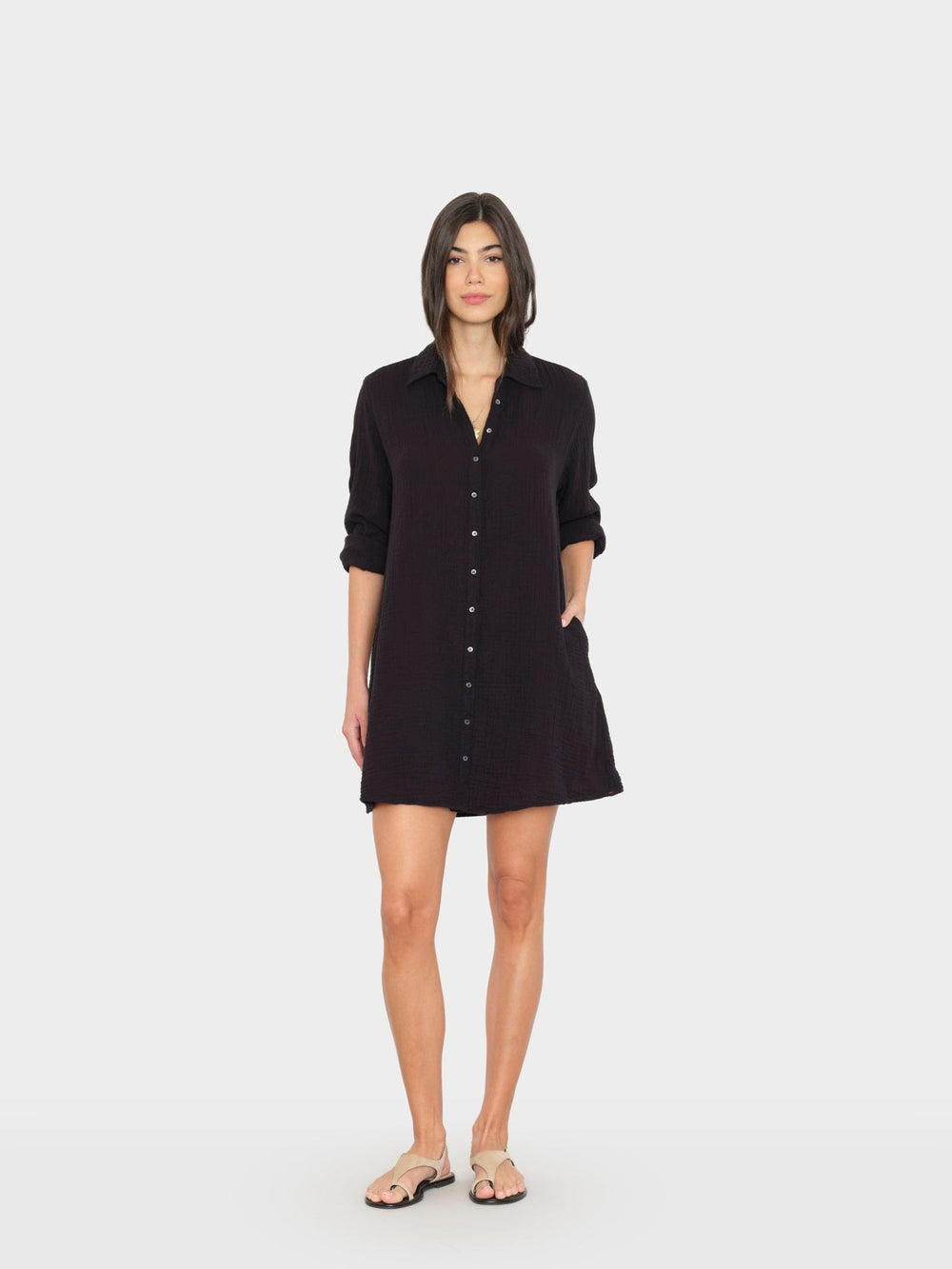 X2603 Dress Black Bobby Gauze Dress Black Bobby Gauze Dress