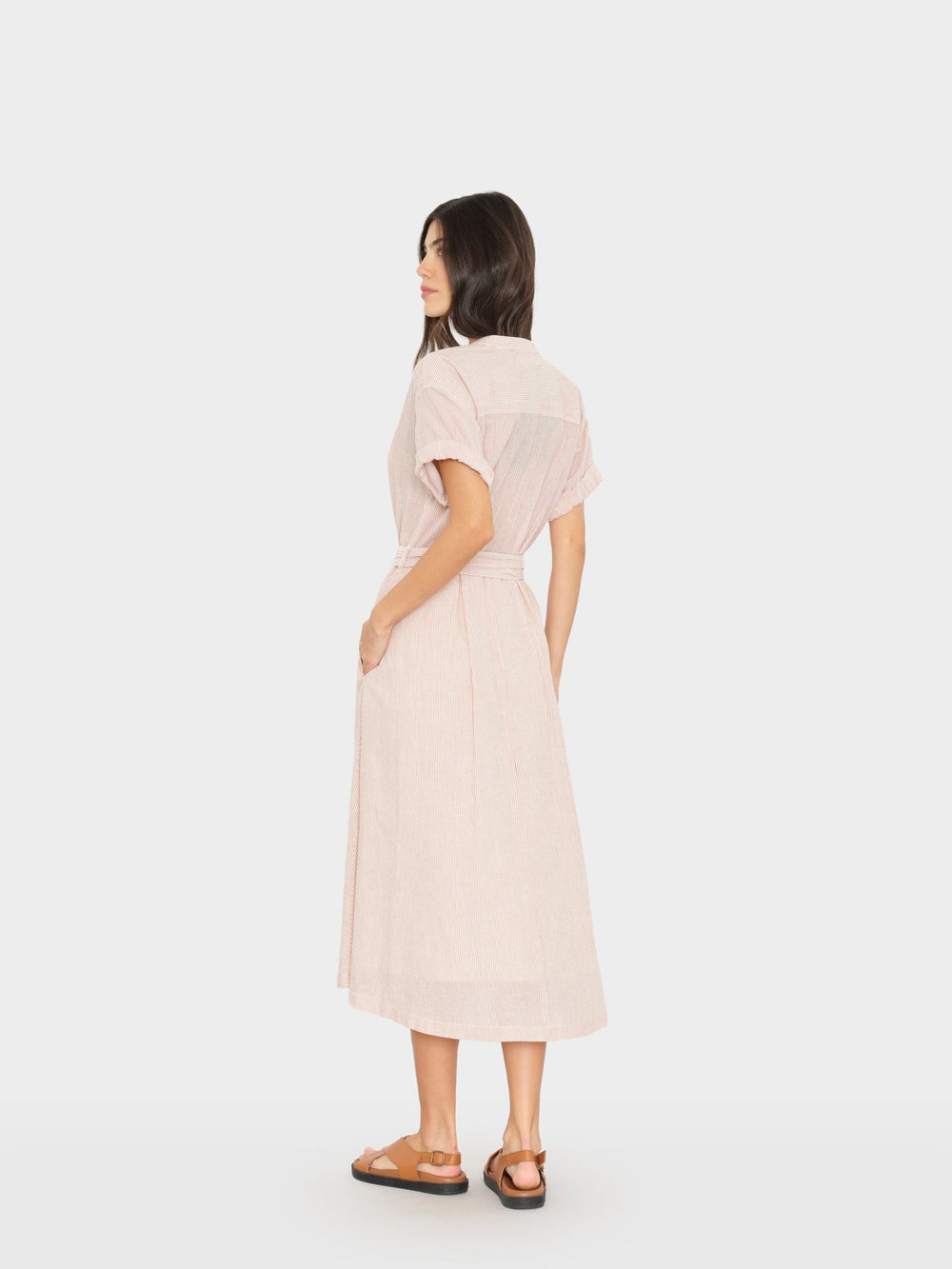 X2603 Dress Burnt Sienna Stripe Cate Dress Burnt Sienna Stripe Cate Dress