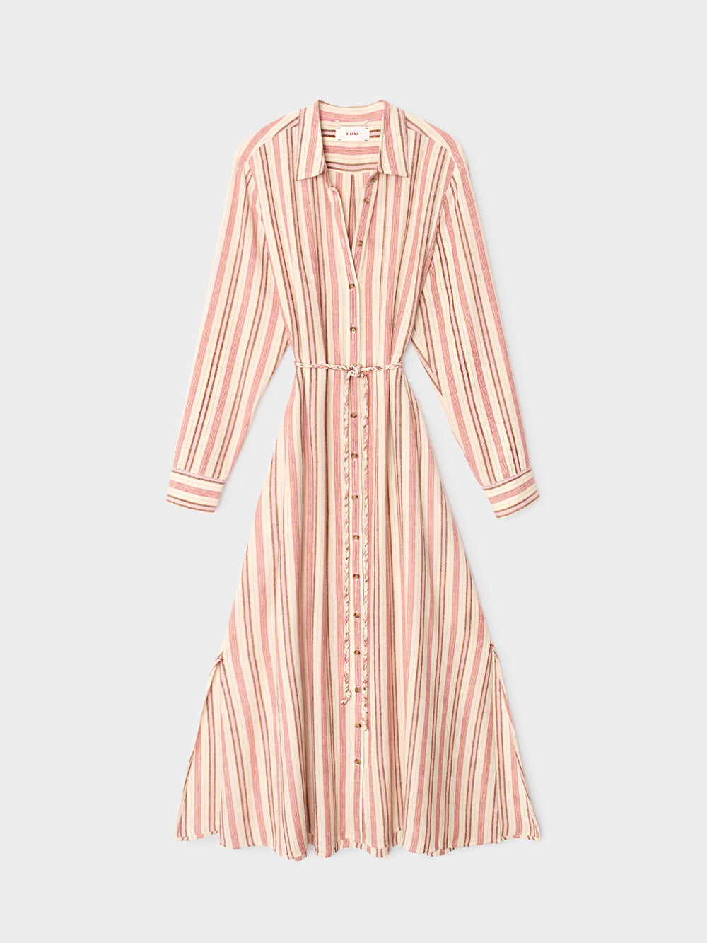 X2603 Dress Dusty Pink Stripe Bowen Dress Dusty Pink Stripe Bowen Dress