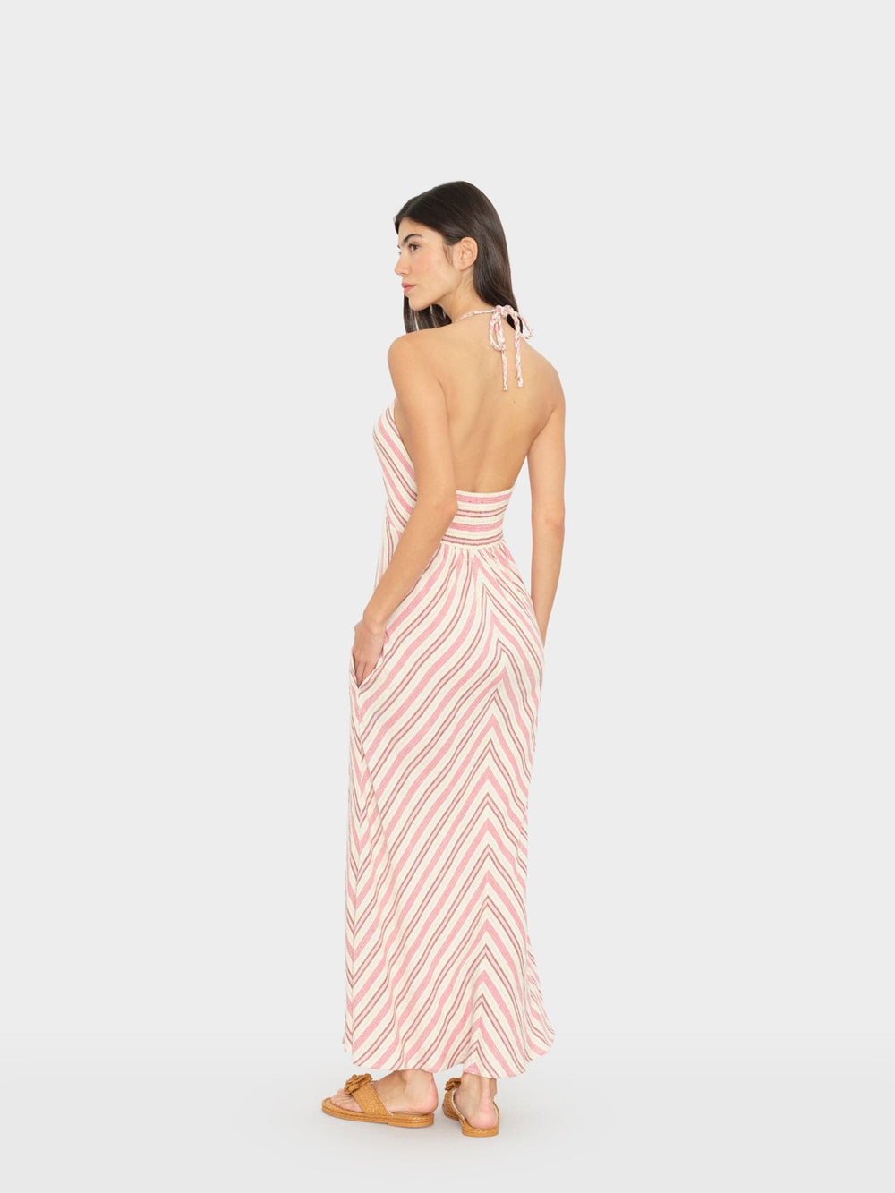 X2603 Dress Dusty Pink Stripe Maggie Dress Dusty Pink Stripe Maggie Dress