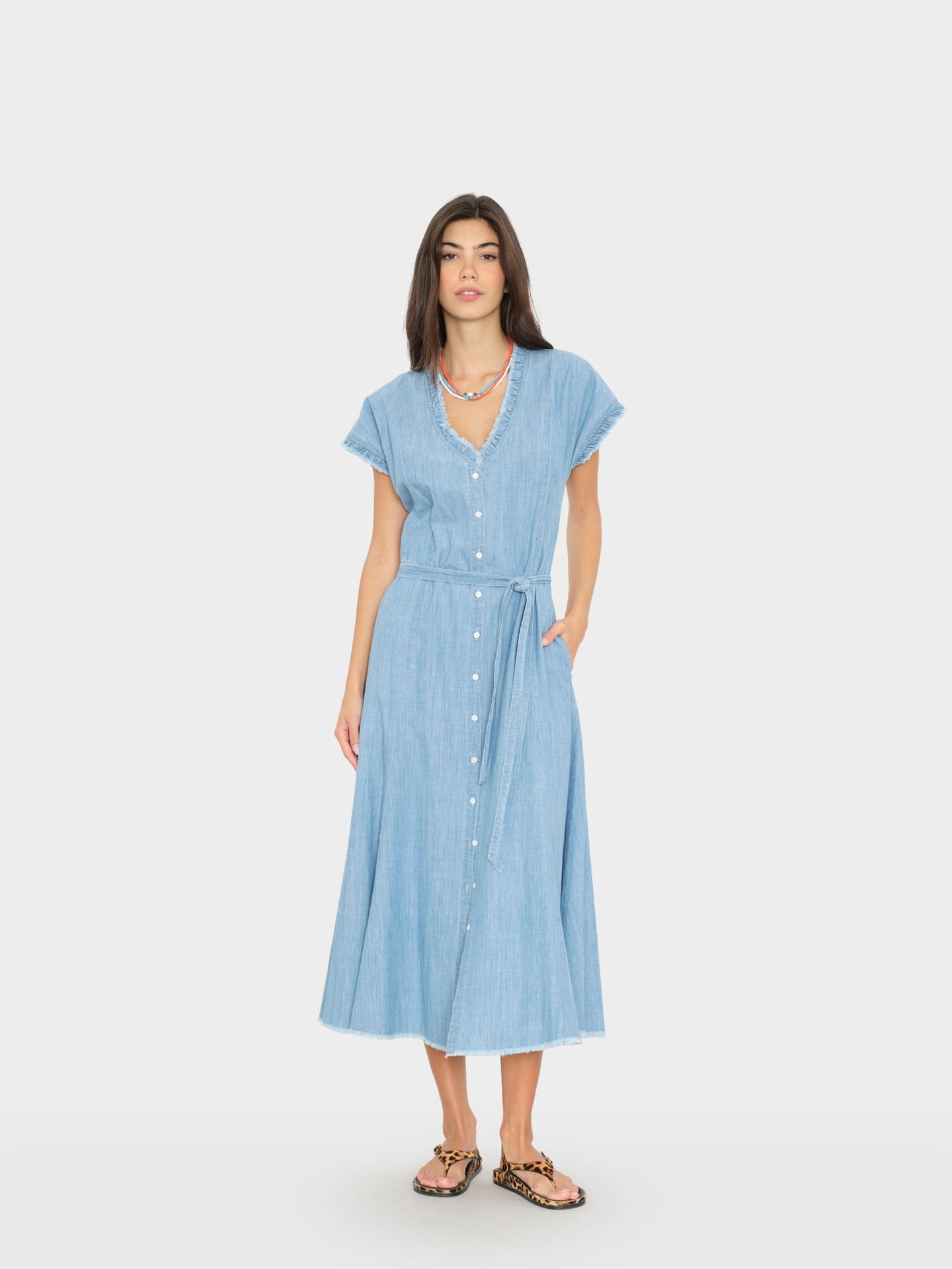 Slate Sky Dixie Dress Small / Slate Sky