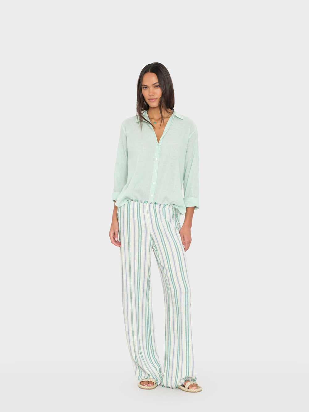 X2603 Pant Blue Moss Stripe Joseph Pant Blue Moss Stripe Joseph Pant