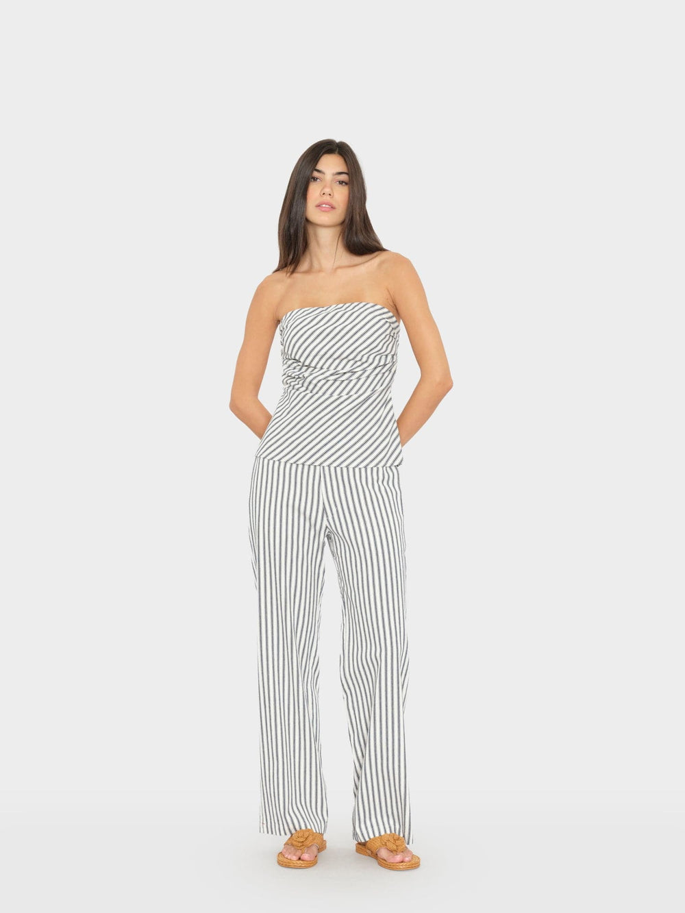 X2603 Pant Blue Slate Stripe Pascale Pant Blue Slate Stripe Pascale Pant