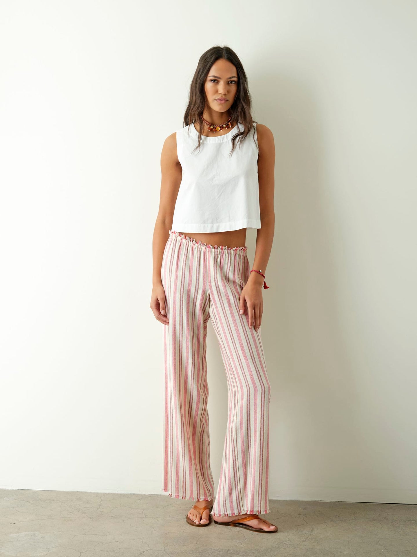 X2603 Pant Dusty Pink Stripe Joseph Pant Dusty Pink Stripe Joseph Pant