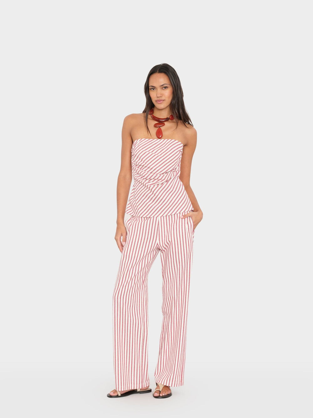 X2603 Pant Red Clay Stripe Pascale Pant Red Clay Stripe Pascale Pant