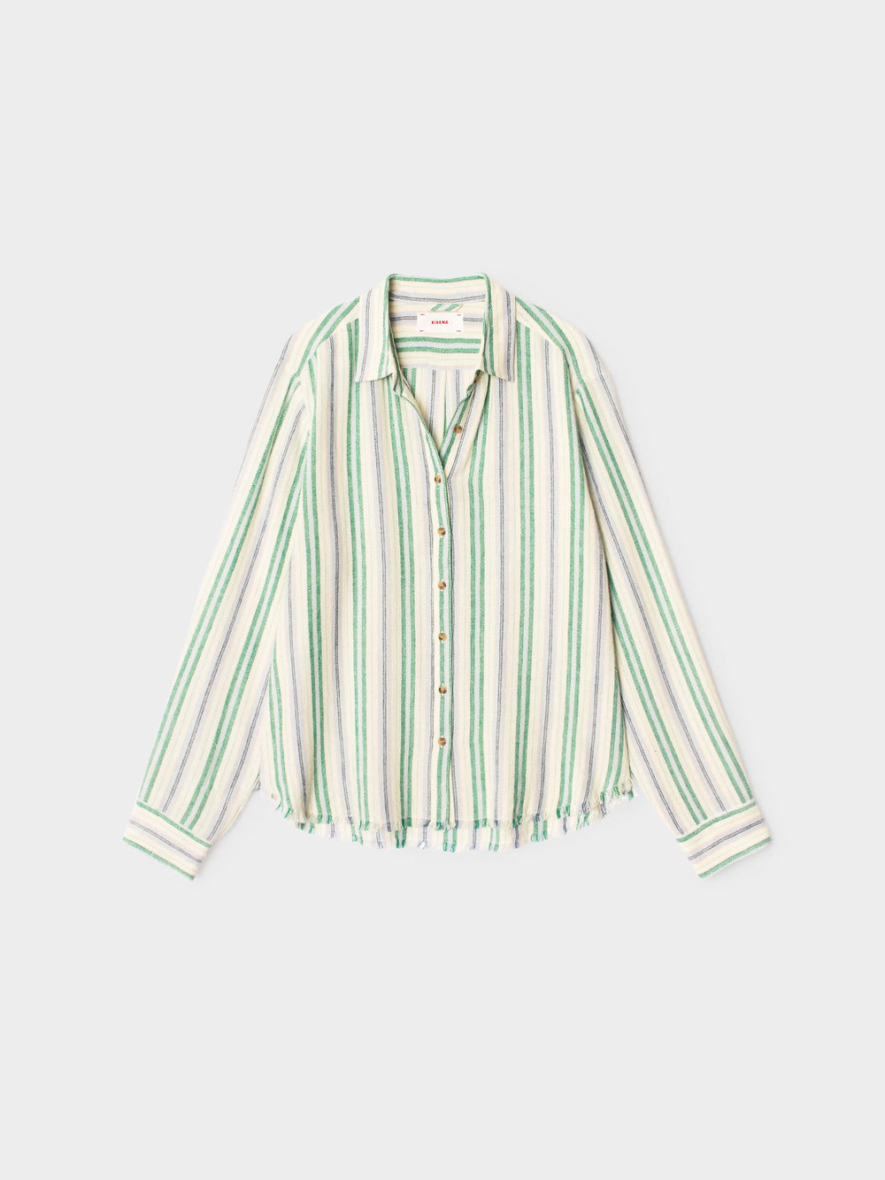 X2603 Shirt Blue Moss Stripe Bowie Shirt Blue Moss Stripe Bowie Shirt