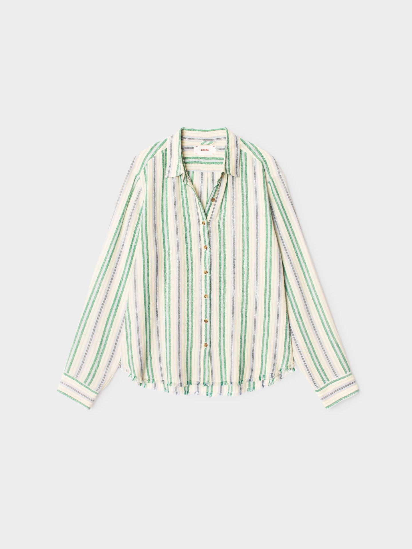 X2603 Shirt Blue Moss Stripe Bowie Shirt Blue Moss Stripe Bowie Shirt