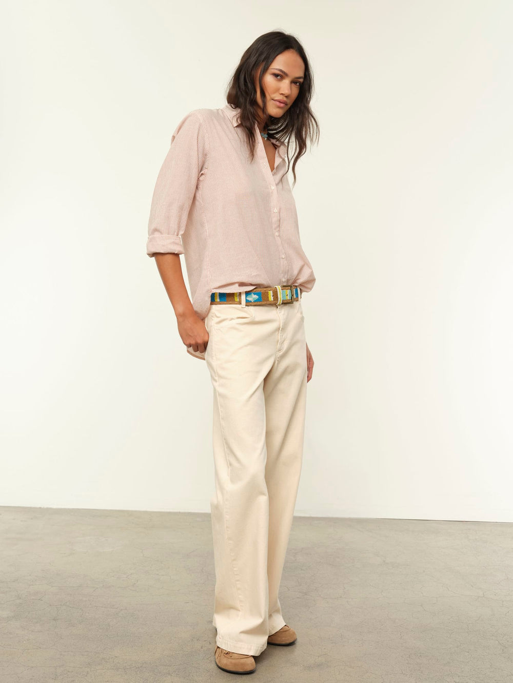 X2603 Shirt Burnt Sienna Stripe Beau Shirt Burnt Sienna Stripe Beau Shirt