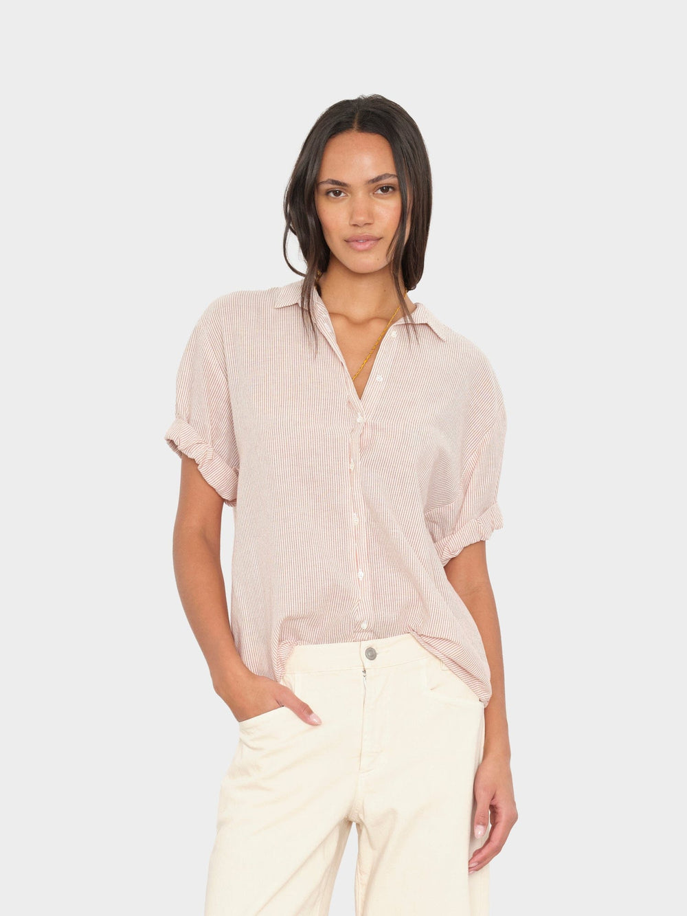 X2603 Shirt Burnt Sienna Stripe Channing Shirt Burnt Sienna Stripe Channing Shirt