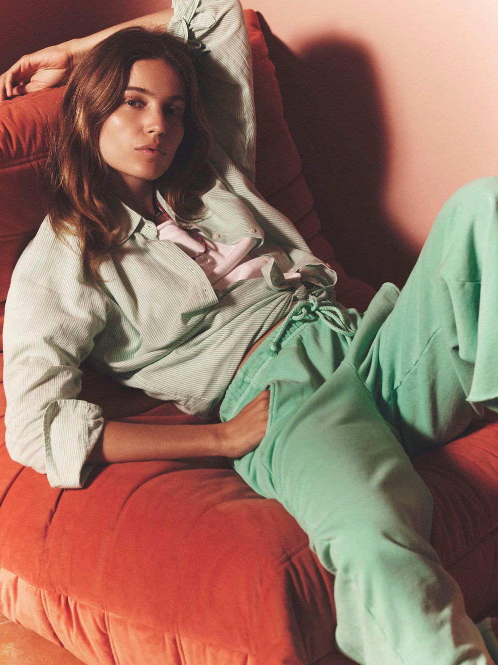 X2603 Shirt Fresh Mint Stripe Beau Shirt Fresh Mint Stripe Beau Shirt