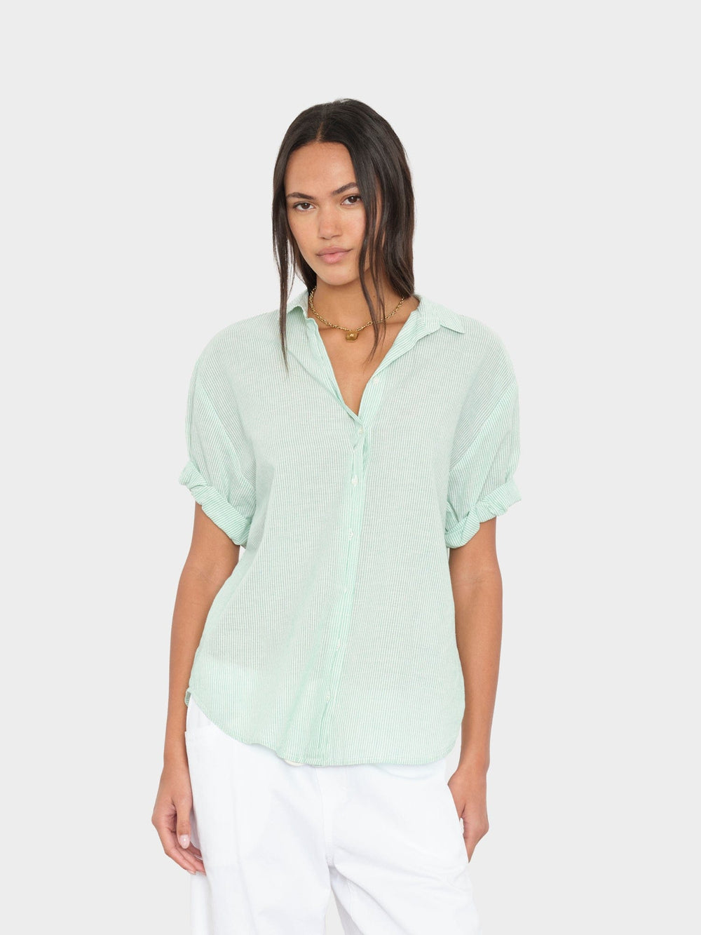 X2603 Shirt Fresh Mint Stripe Channing Shirt Fresh Mint Stripe Channing Shirt