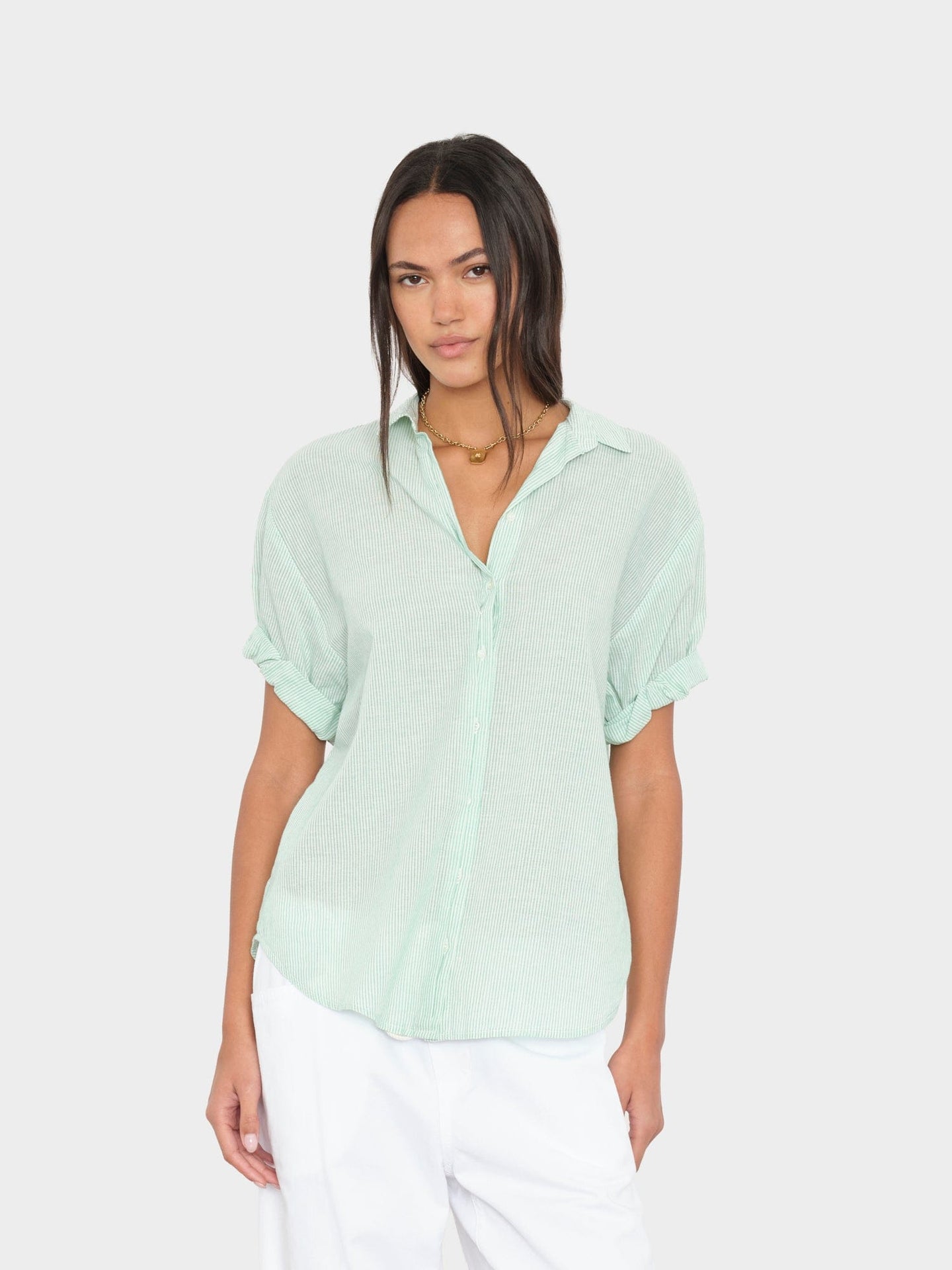 X2603 Shirt Fresh Mint Stripe Channing Shirt Fresh Mint Stripe Channing Shirt