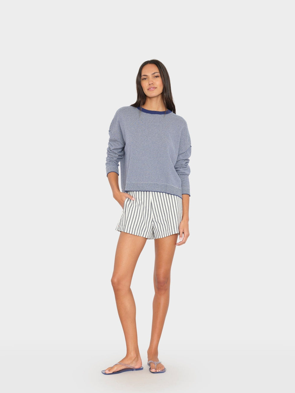 X2603 Short Blue Slate Stripe Zane Short Blue Slate Stripe Zane Short