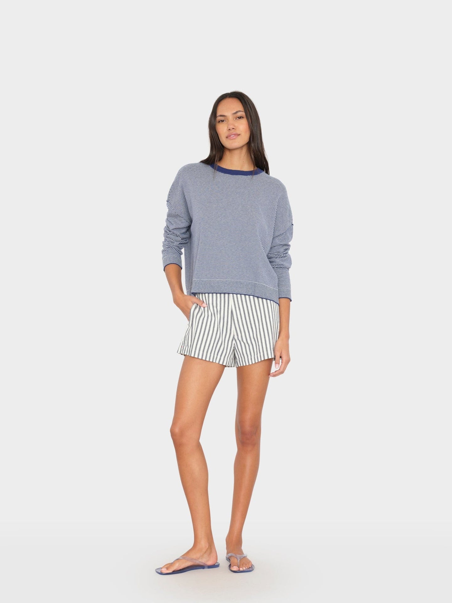 X2603 Short Blue Slate Stripe Zane Short Blue Slate Stripe Zane Short