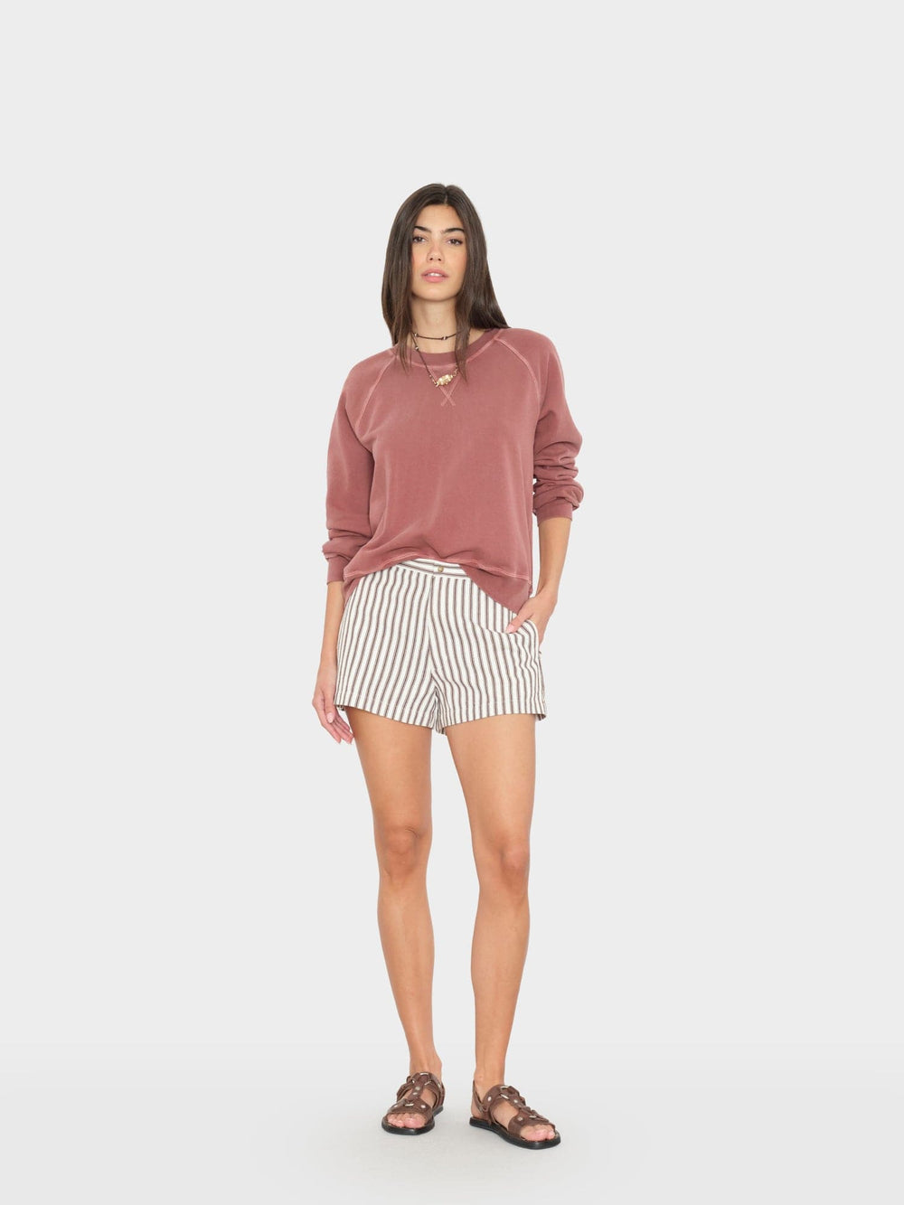 X2603 Short Brown Topaz Stripe Zane Short Brown Topaz Stripe Zane Short