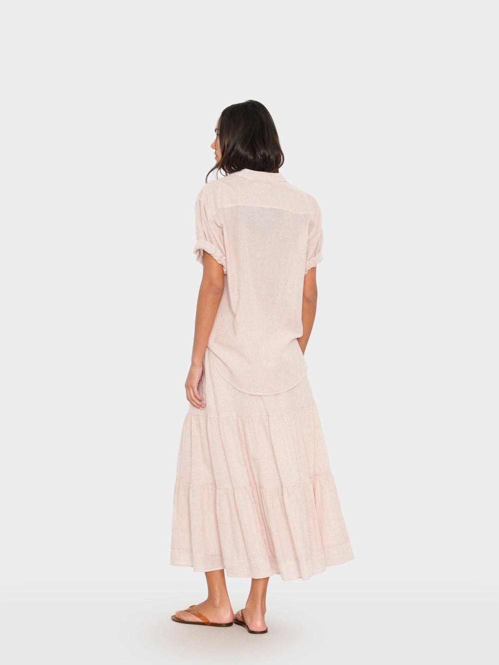 X2603 Skirt Burnt Sienna Stripe Mckenna Skirt Burnt Sienna Stripe Mckenna Skirt