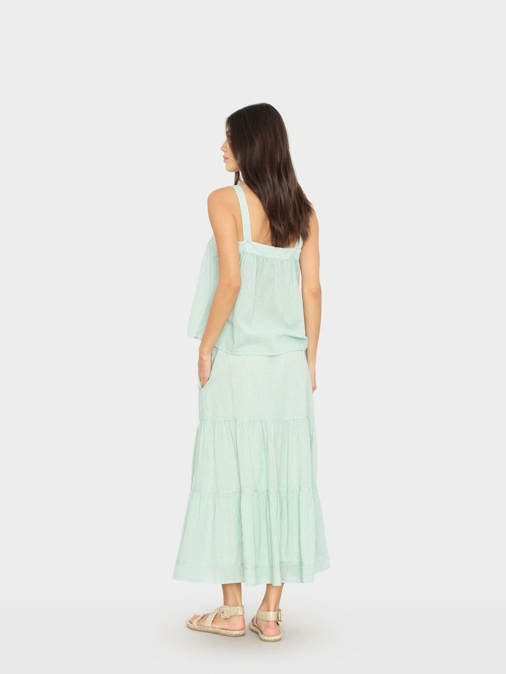 X2603 Skirt Fresh Mint Stripe Mckenna Skirt Fresh Mint Stripe Mckenna Skirt