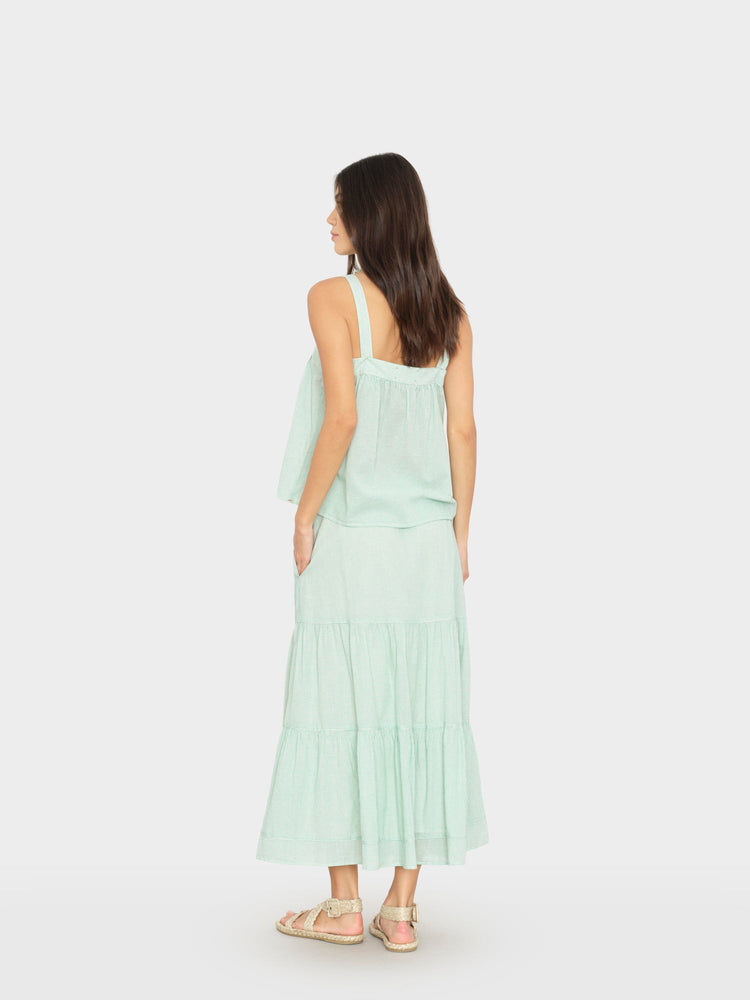 X2603 Skirt Fresh Mint Stripe Mckenna Skirt Fresh Mint Stripe Mckenna Skirt