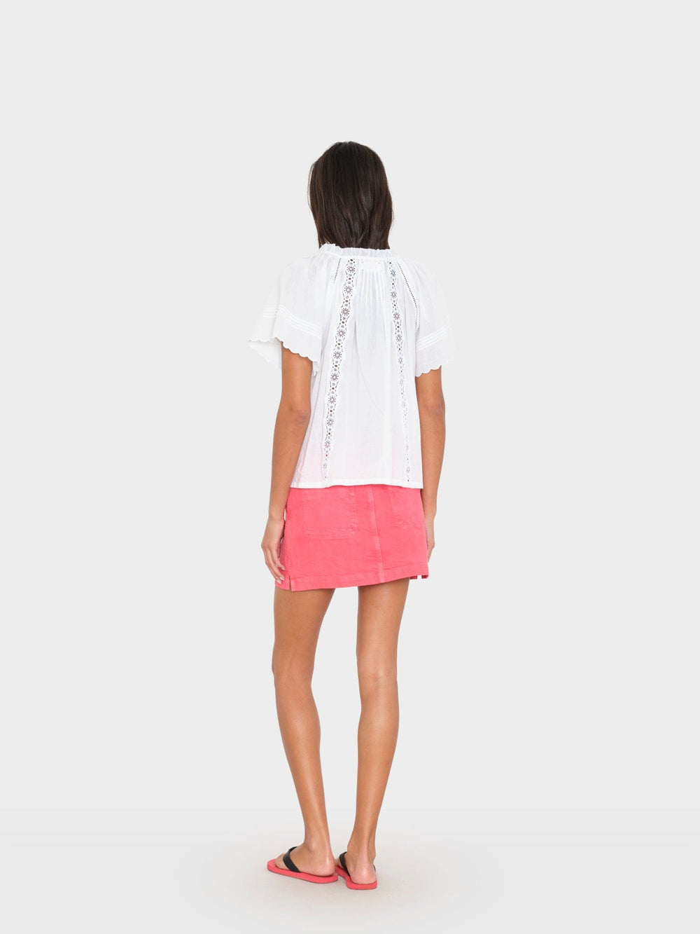 X2603 Skirt Red Light Lucia Denim Skirt Red Light Lucia Denim Skirt