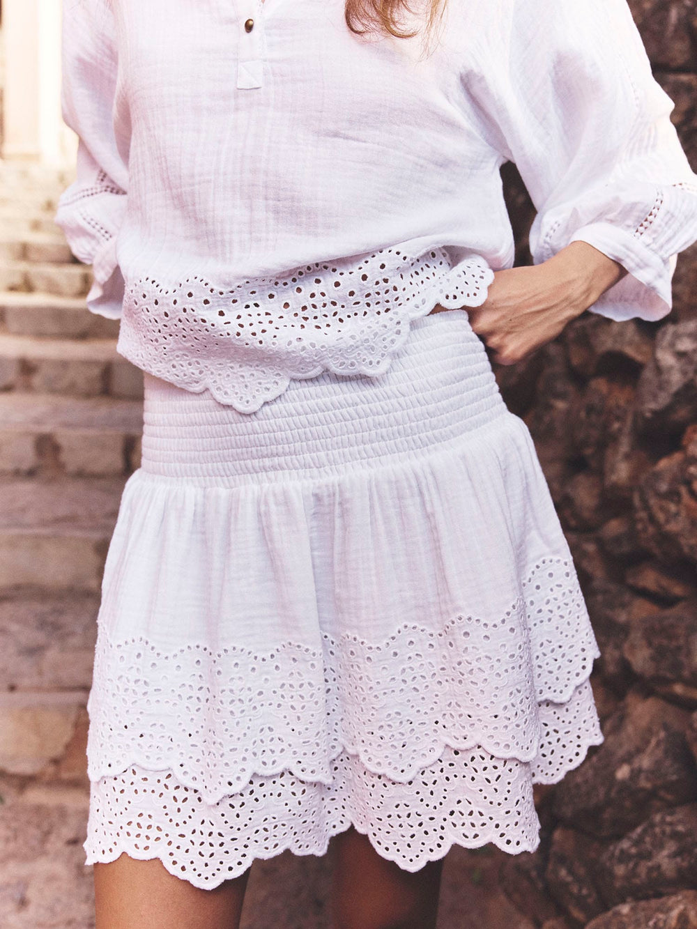 X2603 Skirt White Rima Skirt White Rima Skirt