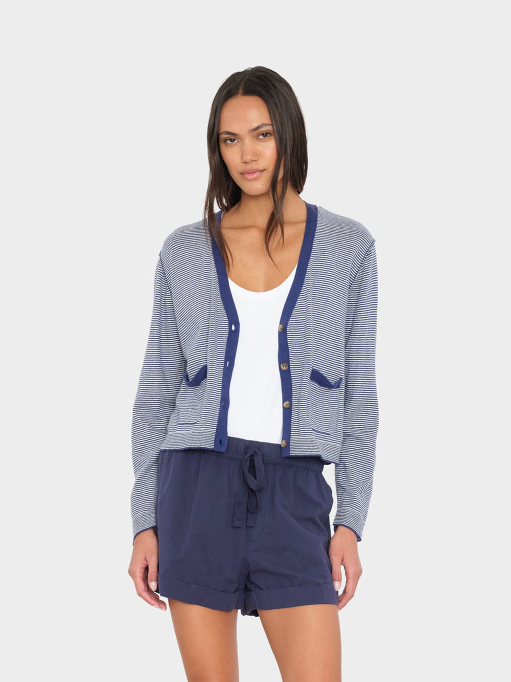 X2603 Sweater Marine Salt Ashton Cardigan Marine Salt Ashton Cardigan