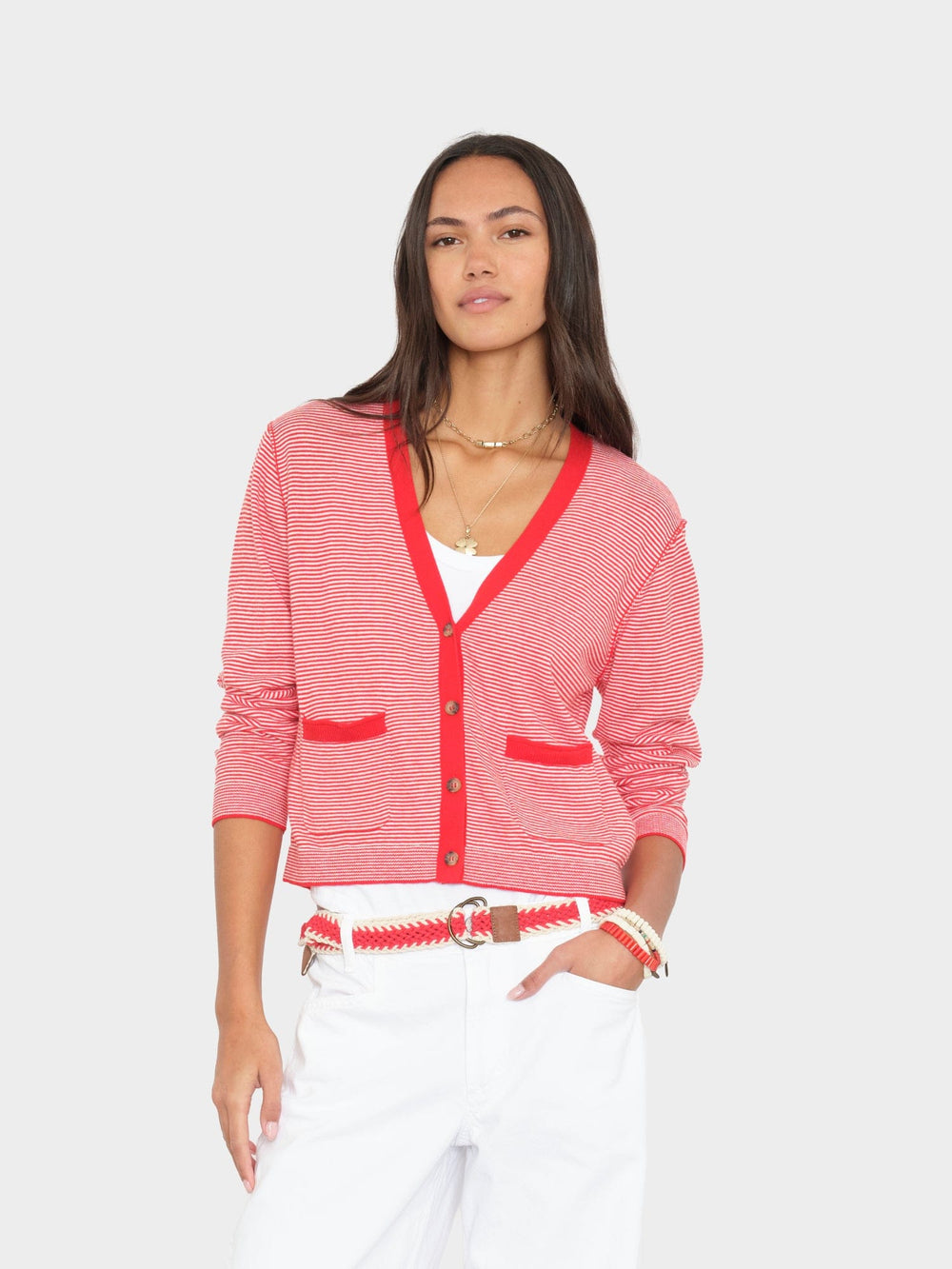 X2603 Sweater Red Salt Ashton Cardigan Red Salt Ashton Cardigan