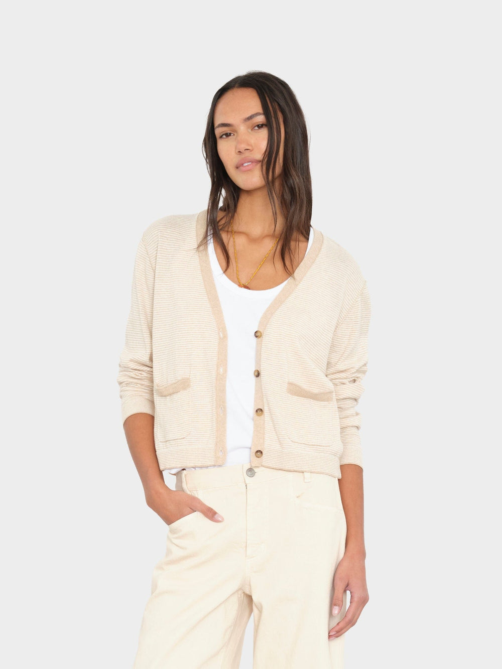 X2603 Sweater Sand Salt Ashton Cardigan Sand Salt Ashton Cardigan